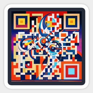 RickRoll QR Code Abstract Painting Sticker